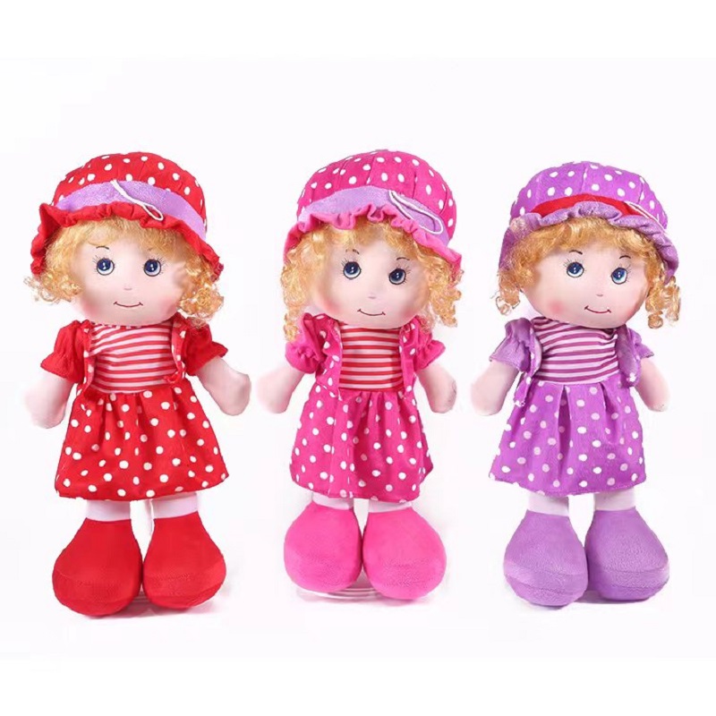 50cm super soft fabric doll, plush toy doll, cloth doll, Yiwu factory, low price wholesale, any style can be customized, can come with music