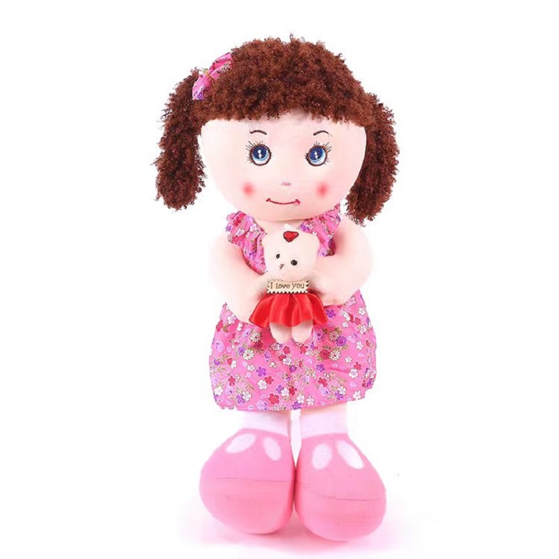 50cm-60cm dolls, plush toys, stuffed dolls, and cloth dolls are available for wholesale at low prices in Yiwu factory. Any style can be customized and can be accompanied by music Specification image