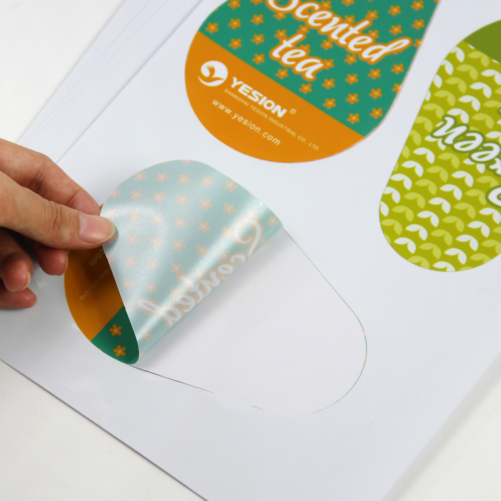 YESION inkjet milky white PP printing film is tear-resistant, waterproof and oil-proof. 20 A4 milky white stickers, self-adhesive labels, milky white printing paper details Picture