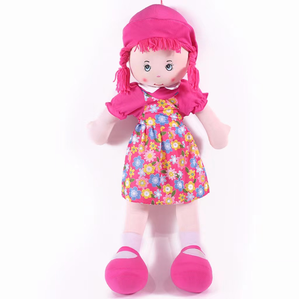 80cm cute dolls, plush toys, stuffed dolls, and cloth dolls are available for wholesale at low prices in Yiwu factory. Any style can be customized