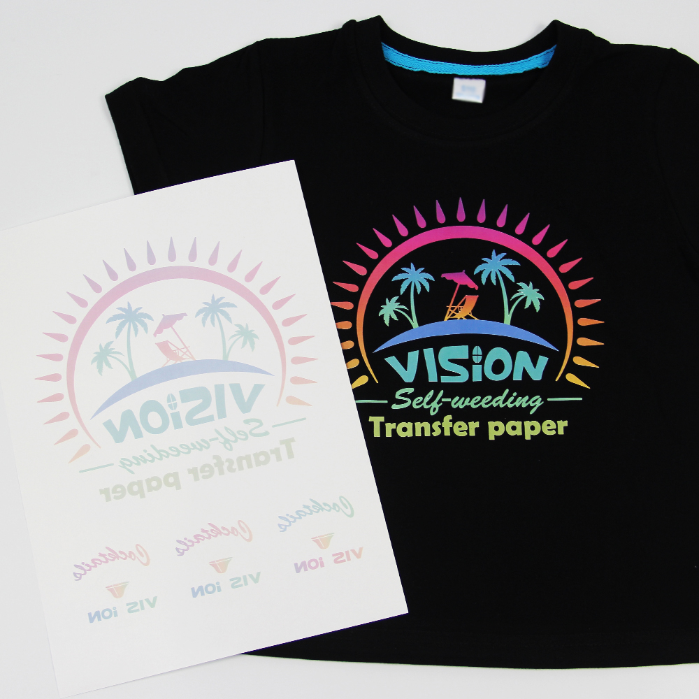 Laser dark hollowed-out transfer paper A paper B paper self-weeding Application Scenario