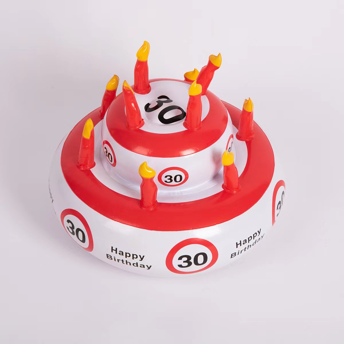 PVC充气蛋糕 充气生日蛋糕帽 节日礼品 广告 客户自定义logo图