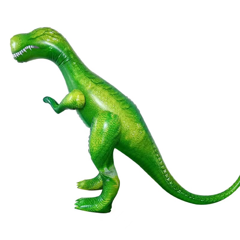 亚马逊霸王龙玩具 充气恐龙 大号绿色PVC加厚儿童玩具 玩具批发图