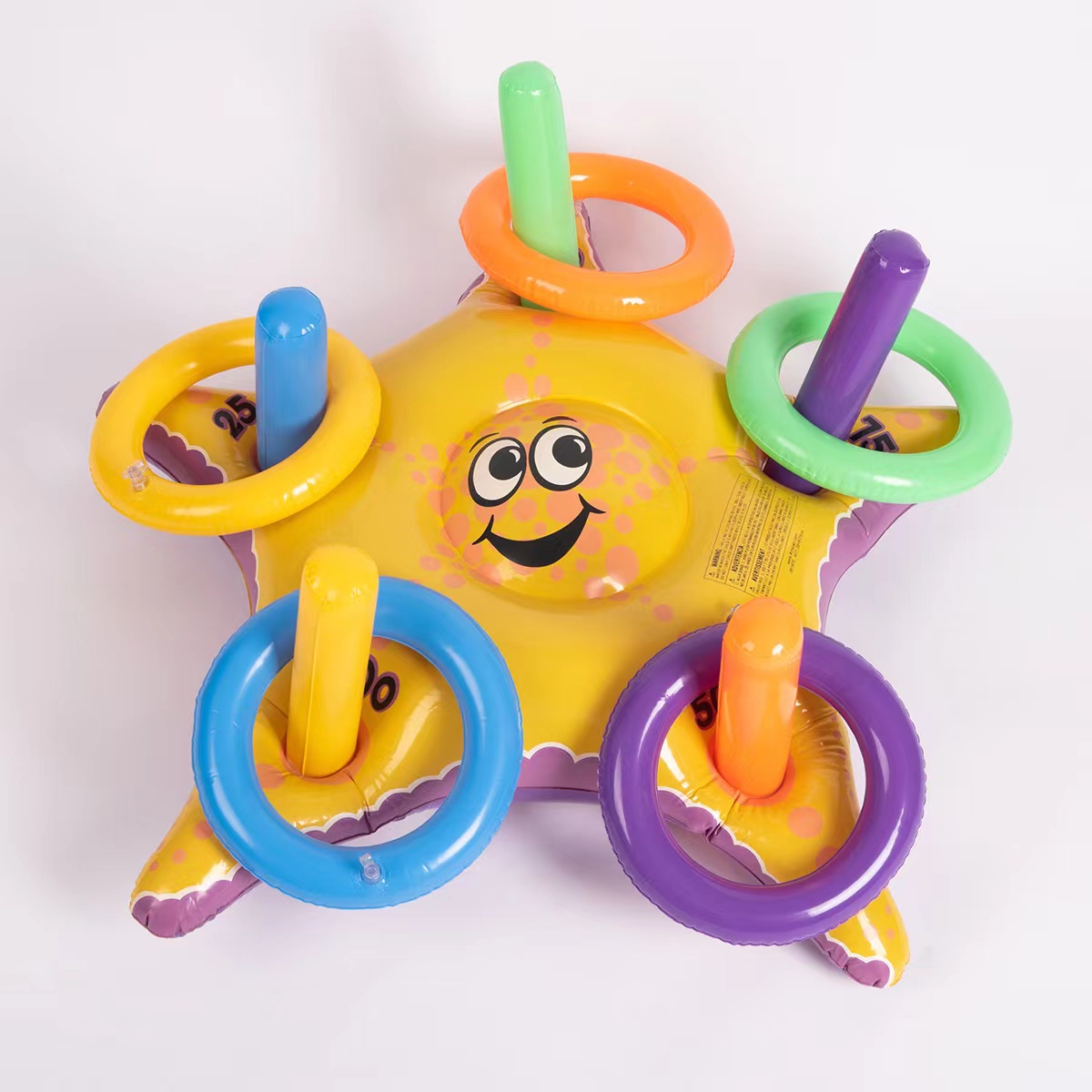 pvc充气圆圈 充气儿童玩具套圈亲子互动套圈 投掷 充气戏水玩具详情图1