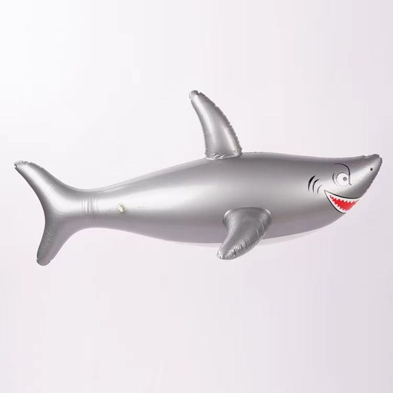 热销 环保PVC充气鲨鱼充气仿真动物吹气舞池装扮玩具源头厂家直销详情图2