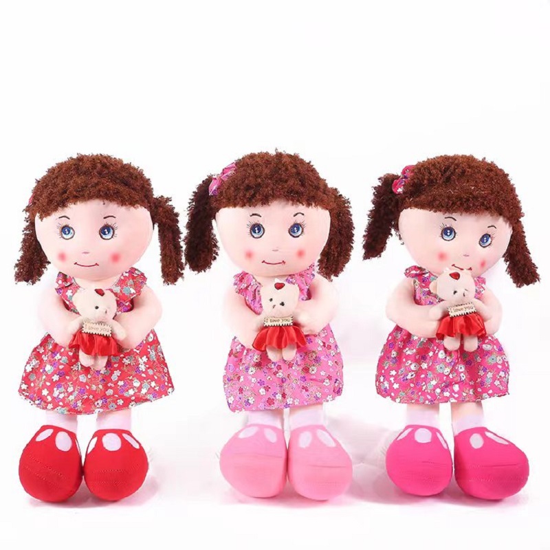 50cm-60cm dolls, plush toys, stuffed dolls, and cloth dolls are available for wholesale at low prices in Yiwu factory. Any style can be customized and can be accompanied by music details Picture