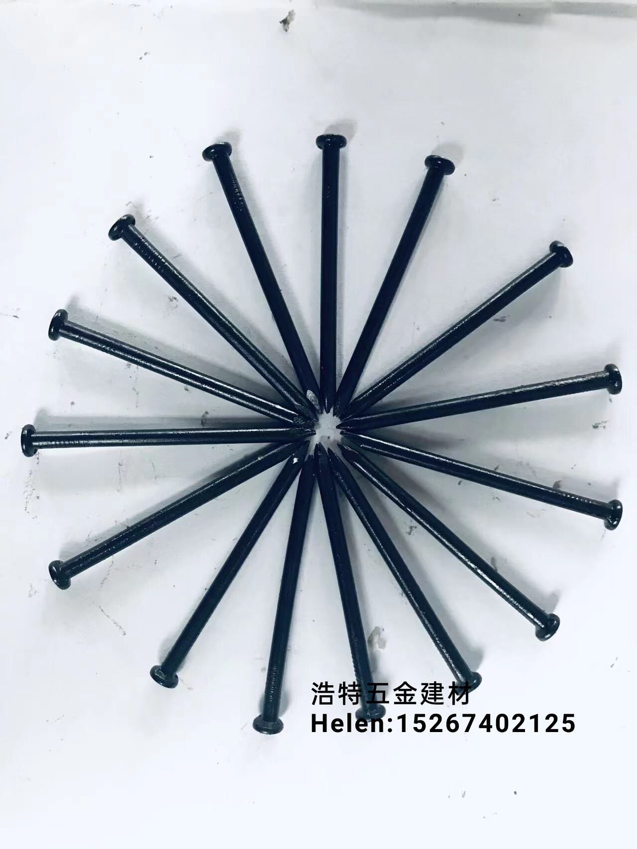 Straight-grained cement nails, cement steel nails, galvanized cement nails, twill cement nails, hard high-strength cement nails, steel nails, black cement nails, galvanized cement nails, steel nails, blackened cement nails details Picture
