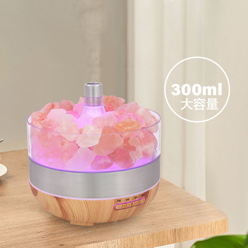 Salt stone essential oil diffuser, small electrical appliance, desktop indoor automatic spray humidification diffuser, hotel cross-border wholesale Specification image