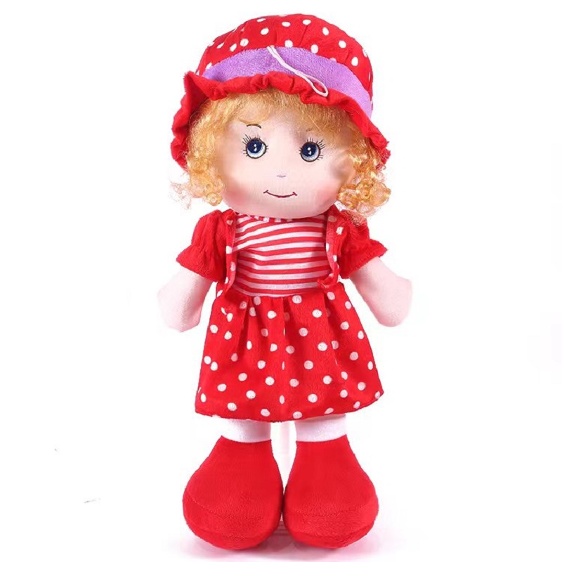 50cm super soft fabric doll, plush toy doll, cloth doll, Yiwu factory, low price wholesale, any style can be customized, can come with music details Picture