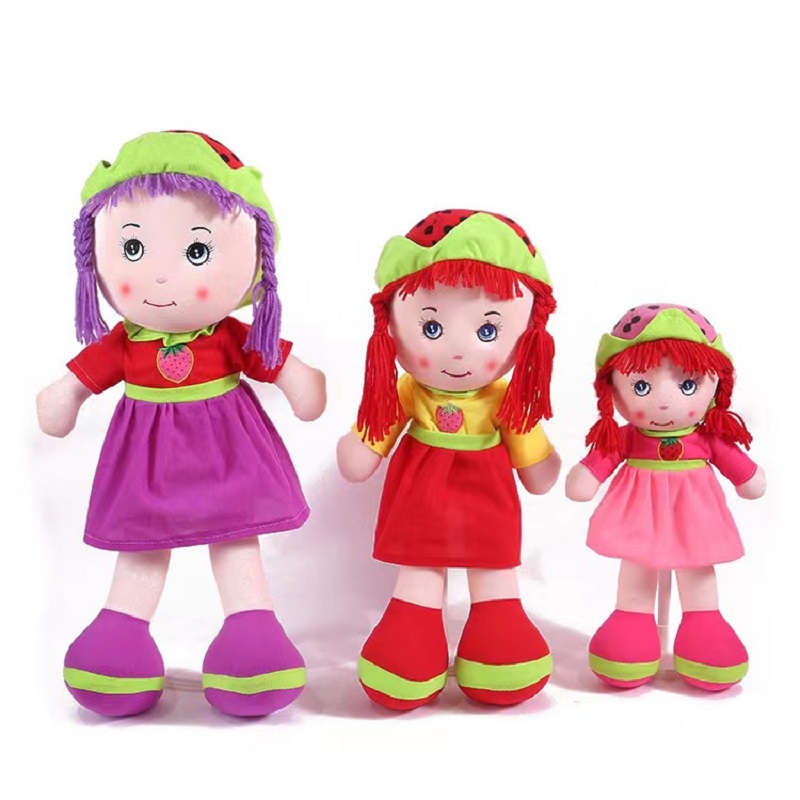 40cm-60cm strawberry doll, plush toy doll, Rag Doll, Yiwu factory, low price wholesale, any style can be customized, music can be included