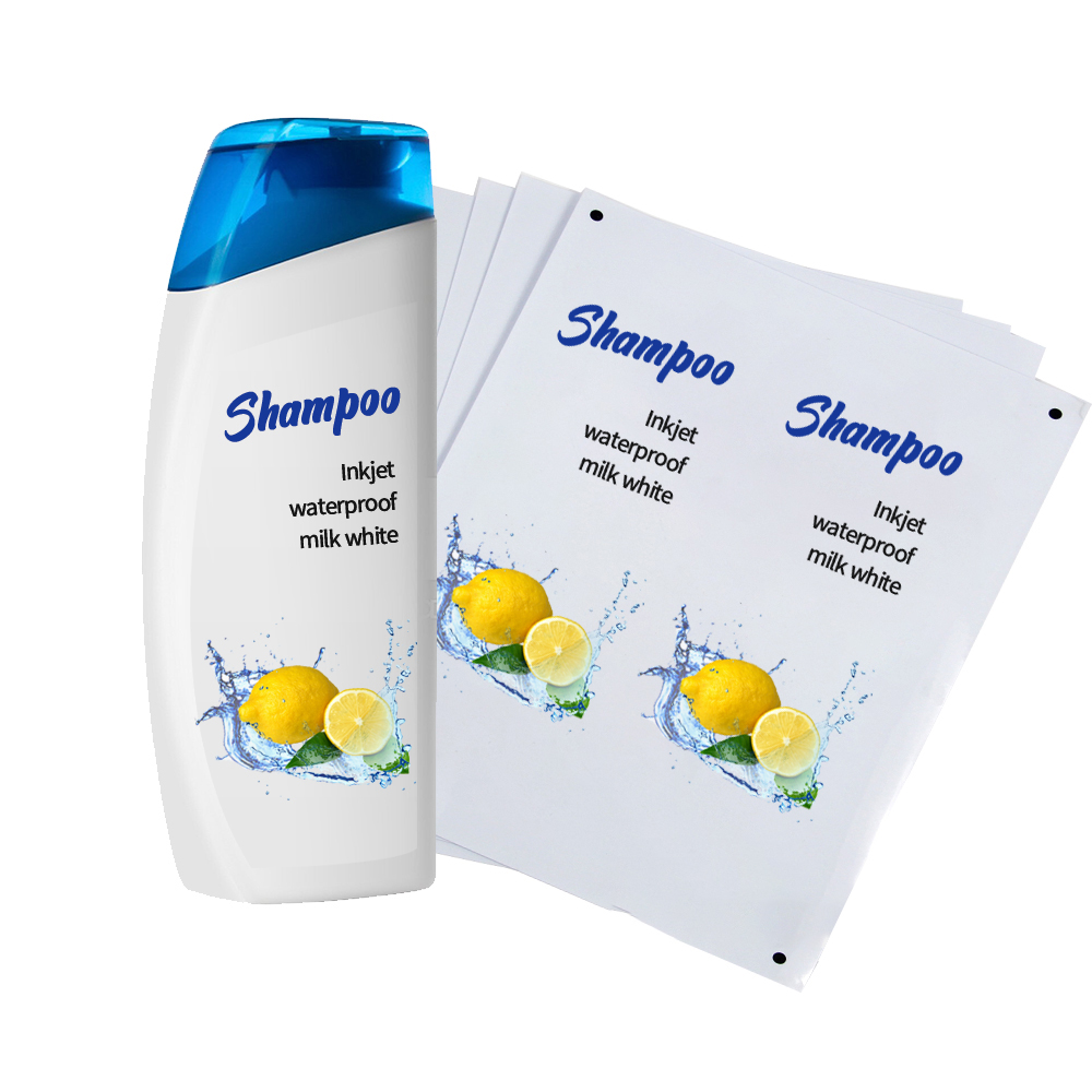YESION inkjet milky white PP printing film is tear-resistant, waterproof and oil-proof. 20 A4 milky white stickers, self-adhesive labels, milky white printing paper Application Scenario