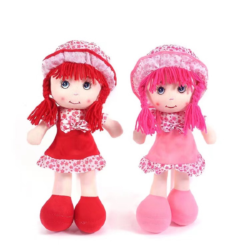 40cm-60cm floral bow doll, plush toy doll, cloth doll. Yiwu factory, low price wholesale. Any style can be customized. Music can be included