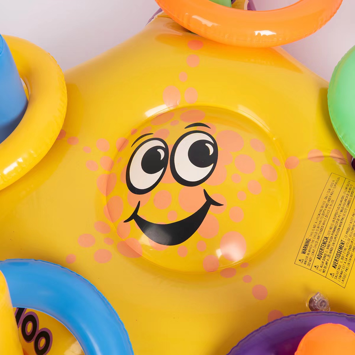 pvc充气圆圈 充气儿童玩具套圈亲子互动套圈 投掷 充气戏水玩具详情图3