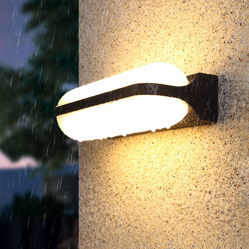 Outdoor wall lamps, waterproof villa courtyard lamps, outdoor corridor lamps, double-head spotlights, exterior wall decorative wall lamps for homestays and hotels details Picture