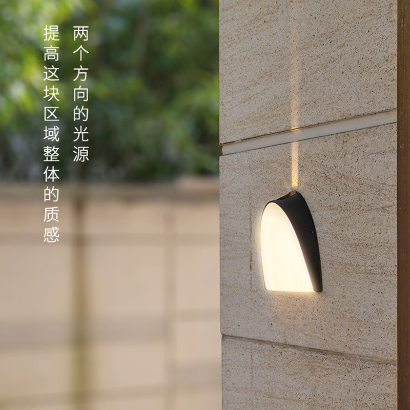 Wall lamps, outdoor waterproof courtyard gate lamps, household balcony exposed table lamps, corridor passageways, garden decorative wall lamps Specification image