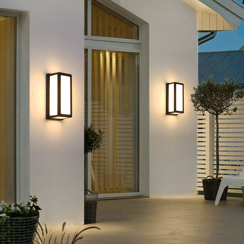 LED wall lamps, outdoor courtyard exterior walls, villa gates, balconies, hotel corridors, simple and creative waterproof wall lamps details Picture