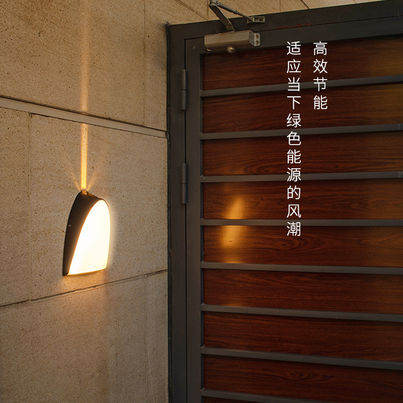 Wall lamps, outdoor waterproof courtyard gate lamps, household balcony exposed table lamps, corridor passageways, garden decorative wall lamps details Picture