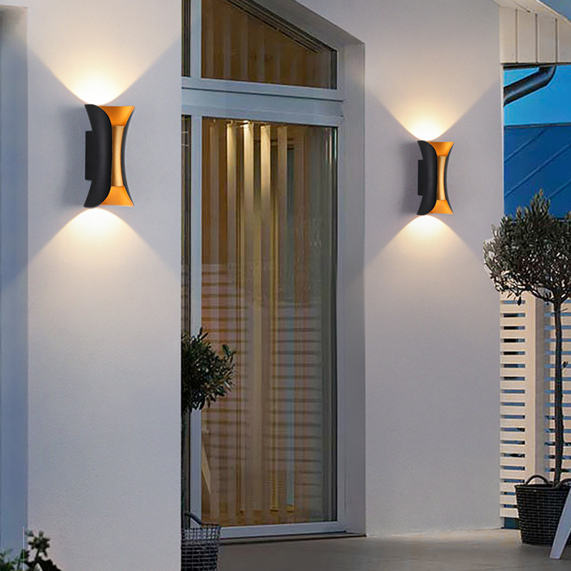 Outdoor wall lamps, waterproof led exterior wall lamps, outdoor corridor, staircase, villa terrace, entrance, ultra-bright balcony and courtyard lamps