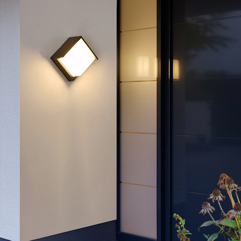 LED wall lamps, outdoor courtyard exterior walls, villa gates, balconies, hotel corridors, simple and creative waterproof wall lamps Item Picture