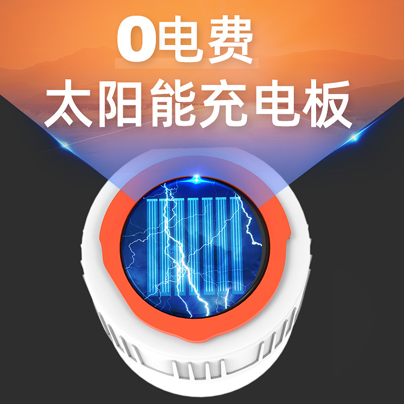 New wholesale emergency lighting LED lamp hanging, solar charging, outdoor night market stall tent lights, camping horse lights Specification image