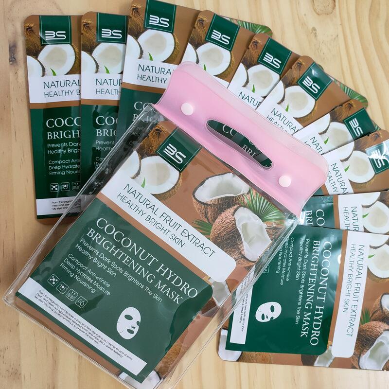 Coconut smooth Moisturizing hydrating mask Patch, gentle, nourishing, skin-friendly and breathable women's fruit patch mask export Specification image