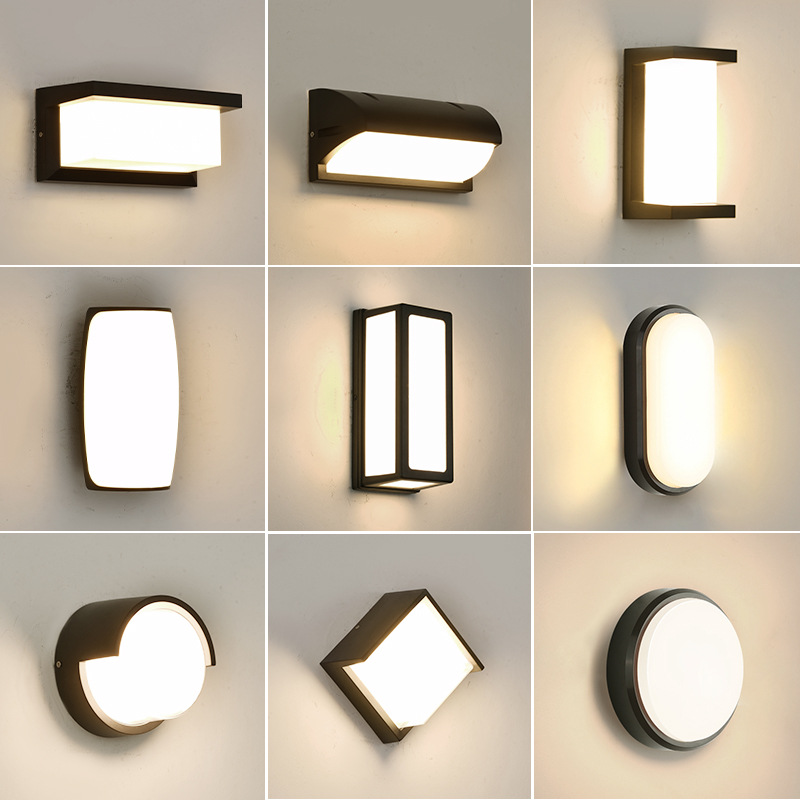LED wall lamps, outdoor courtyard exterior walls, villa gates, balconies, hotel corridors, simple and creative waterproof wall lamps