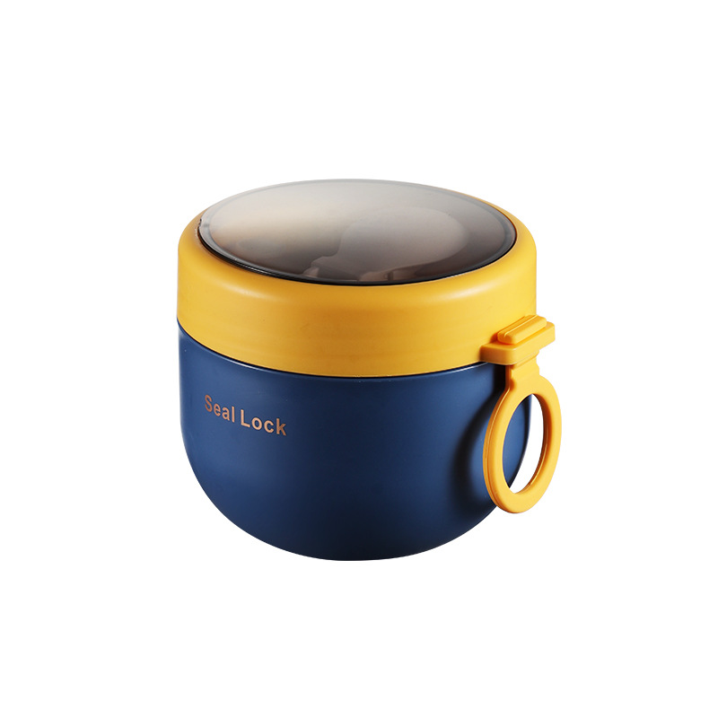 600ml plastic stainless steel oatmeal breakfast cup Item Picture