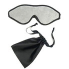 灰色3D高档遮光眼罩立体睡眠眼罩弹力松紧魔术贴防强光眼罩