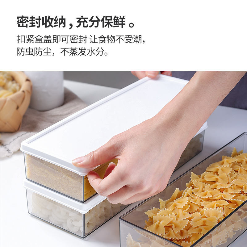 1100ml rectangular transparent food storage box for household kitchen refrigerators Application Scenario