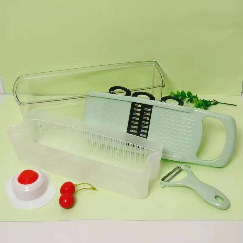 Multi-functional vegetable cutter, grater, grater, potato shreder, household hand guard, peeler, kitchen wonder details Picture