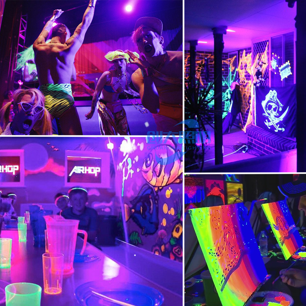 Cross-border exclusive supply of ultraviolet UV bulbs, fluorescent black bulbs, 15W wide voltage 85-265V, for haunted house Halloween party decoration details Picture