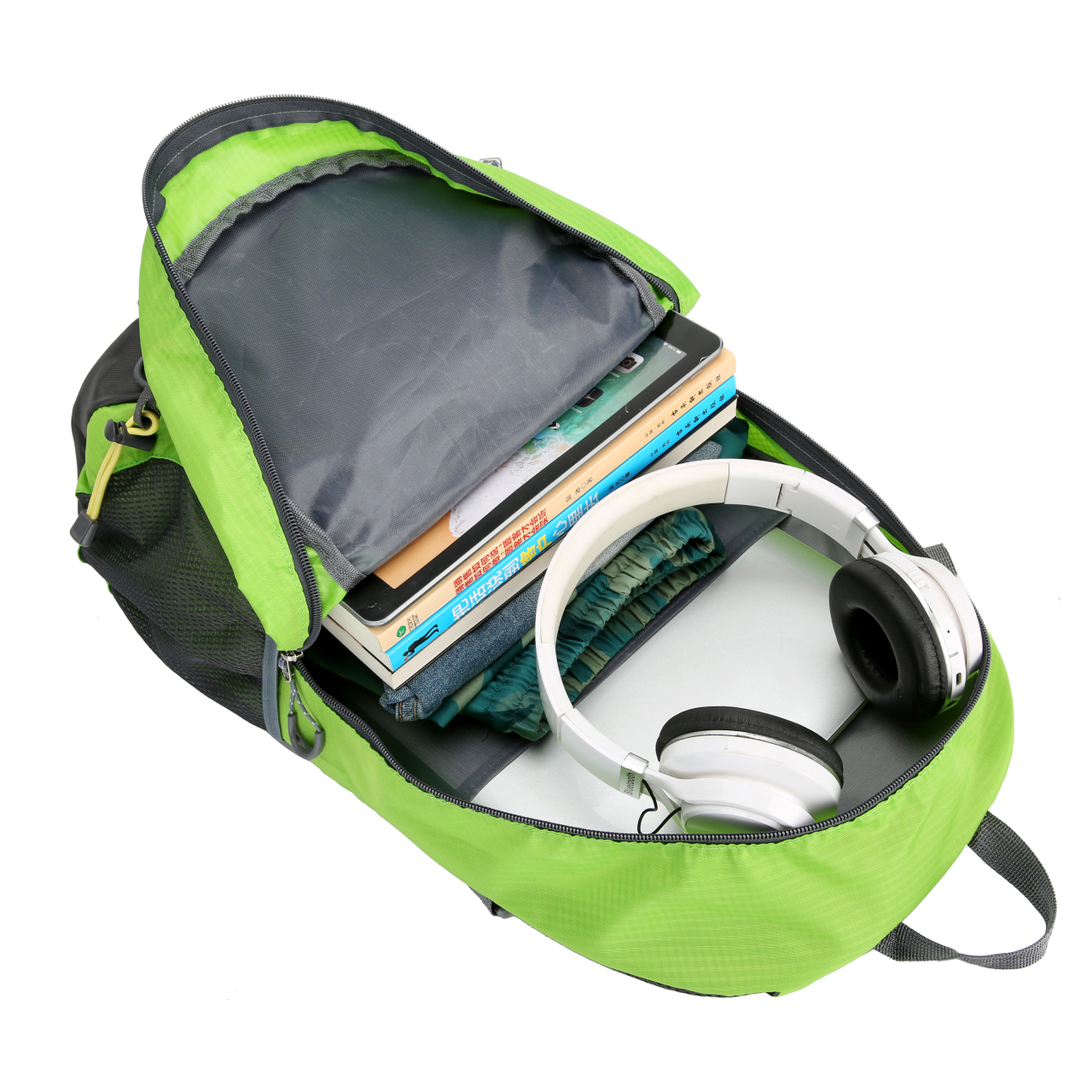 户外轻便折叠背包徒步旅行背包学生补习书包双肩背包登山包产品图