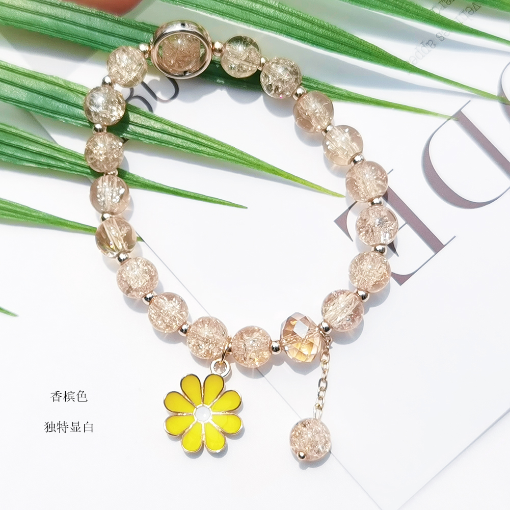 爆花水晶/手链/手串白底实物图