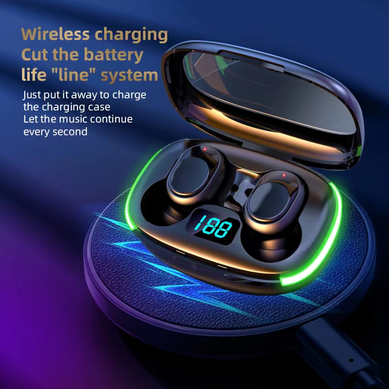 New wireless Bluetooth sports and gaming headphones with lights, wireless charging, running, fitness and gaming, suitable for both men and women. Exclusive Bluetooth headphones for Apple, vivo, opp and Xiaomi details Picture