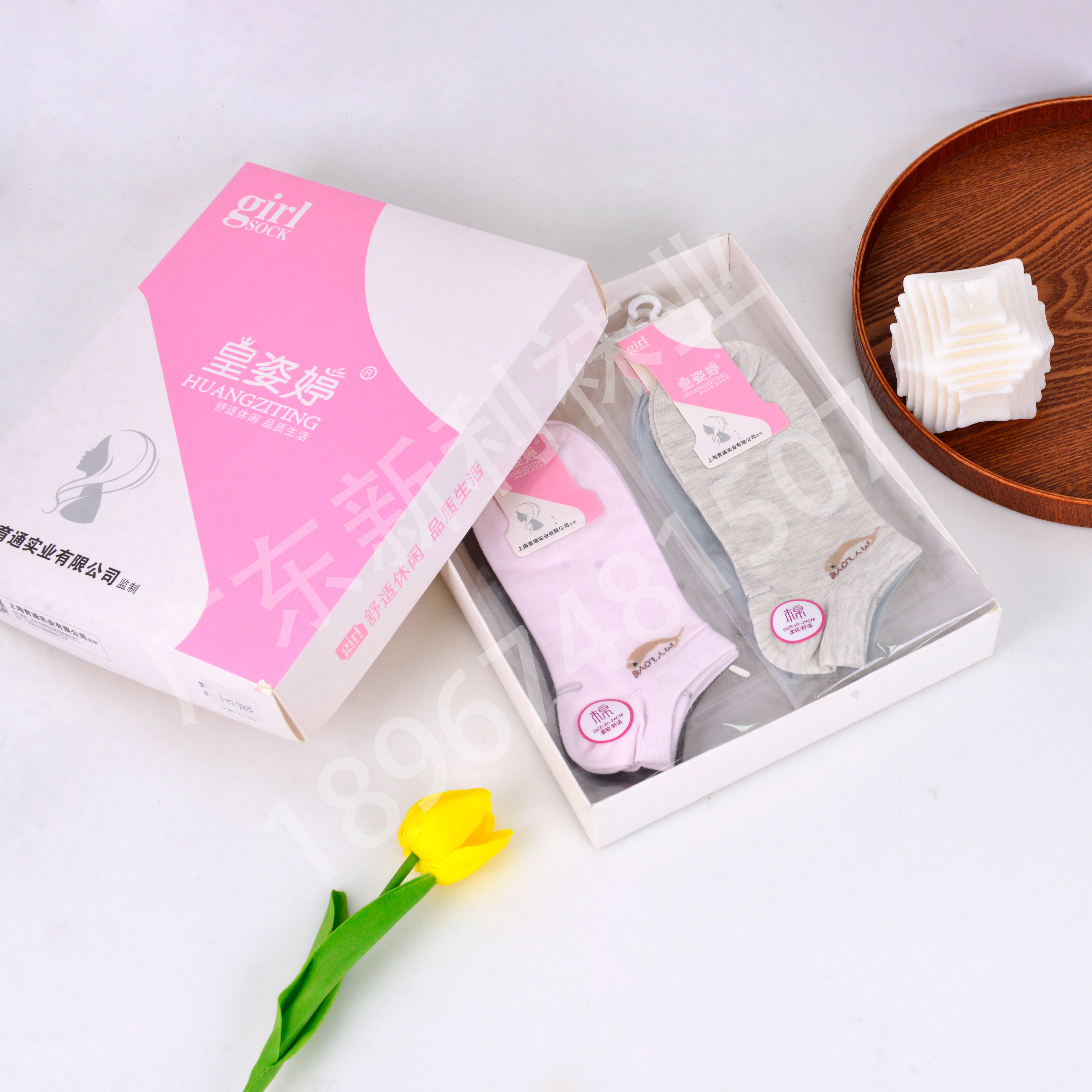 Wholesale of 2022 new factory direct sales 12 pairs of breathable women's socks, versatile and comfortable invisible socks and short socks Specification image