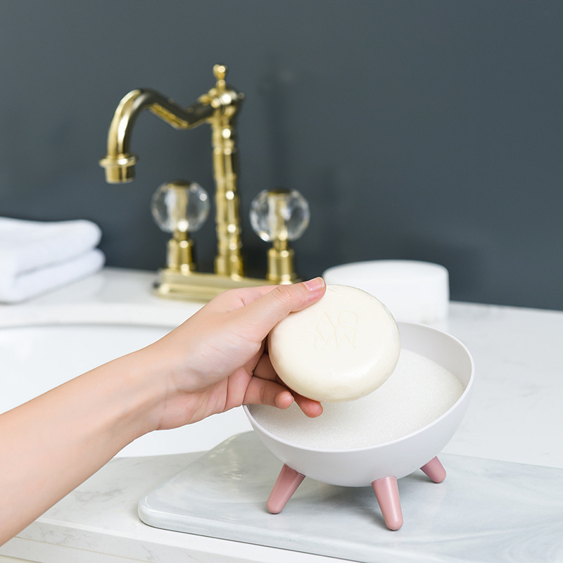 Sponge draining soap rack, bathroom soap box details Picture