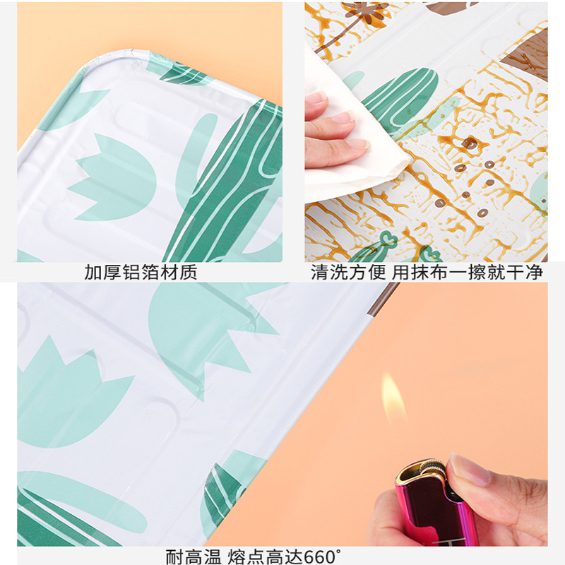Foldable printed aluminum foil high-temperature resistant oil shield Application Scenario