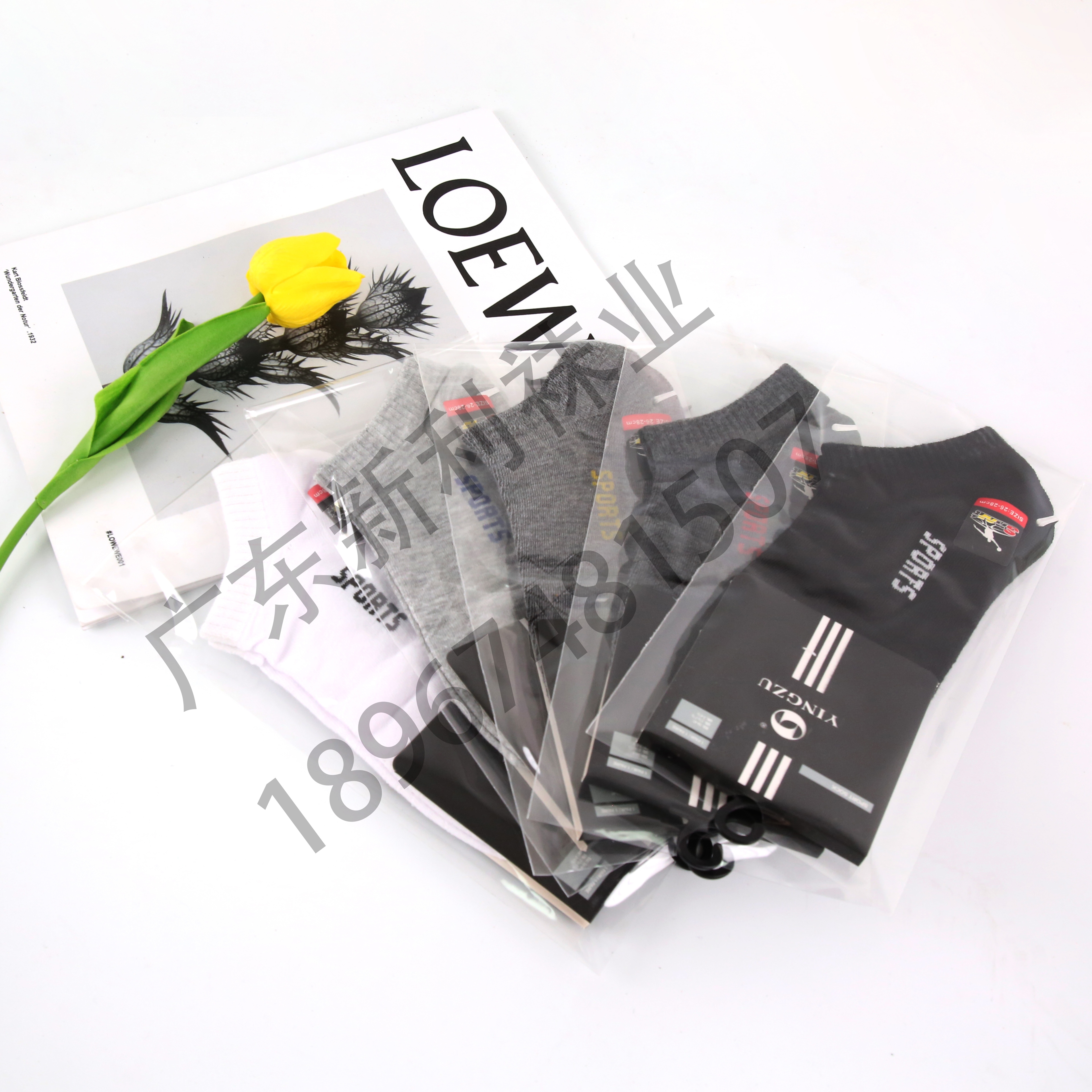 2022 New factory direct sales 12 pairs of breathable men's and women's socks, versatile and comfortable letter socks and short socks wholesale details Picture
