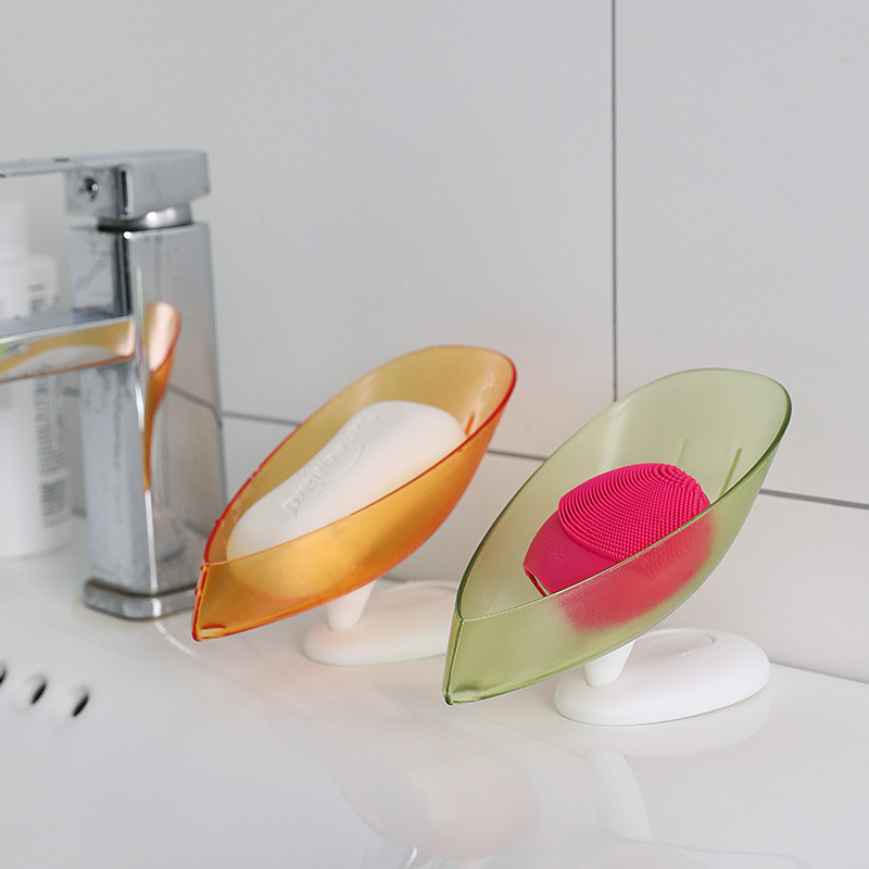 Creative no-hole, rotatable suction cup soap box details Picture