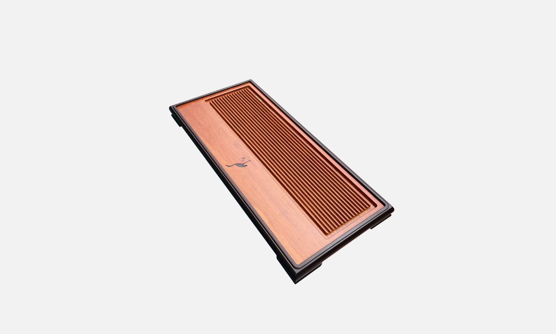 The Heming heavy bamboo tea tray is simple, elegant and light luxury. It is suitable for both home and office use, easy to clean and can drain water. It is an exquisite tea tray details Picture