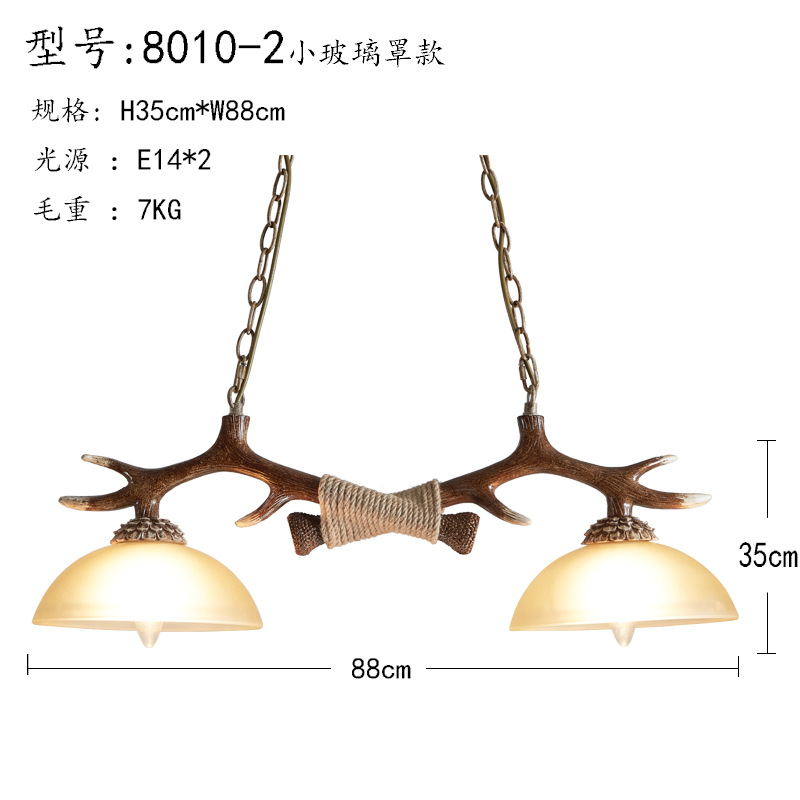 American country chandelier, personalized antique creative glass antler chandelier for living room and dining room. Antler chandelier details Picture