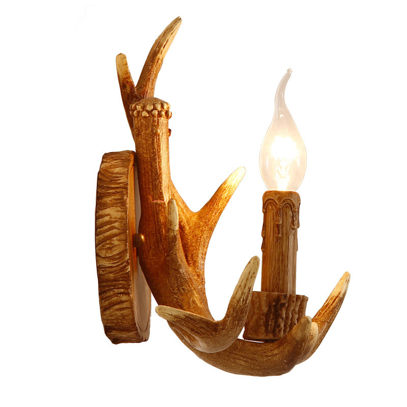 American-style wall lamps for restaurants, corridors, balconies, homestays, villas, and antler wall lamps Item Picture