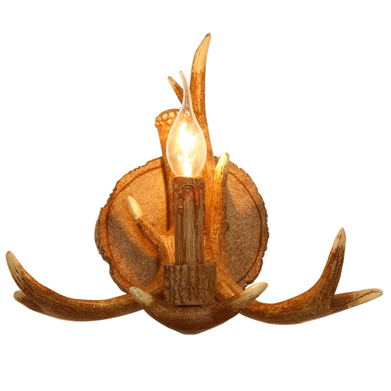 American-style wall lamps for restaurants, corridors, balconies, homestays, villas, and antler wall lamps Application Scenario
