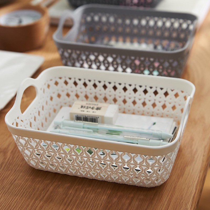 Plastic rattan storage basket details Picture