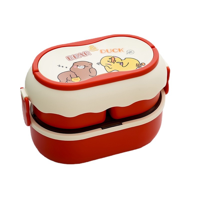 1600ml microwave-heated double-layer lunch box