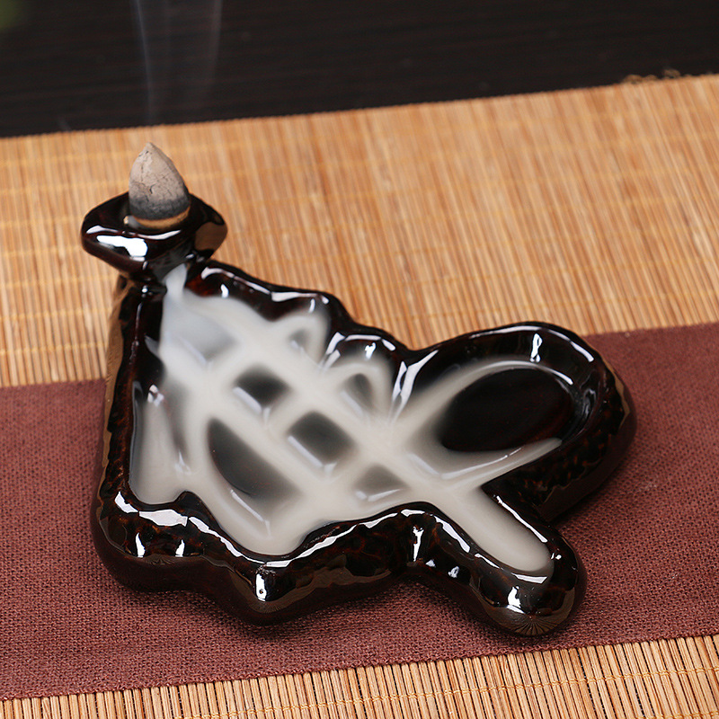 Reverse-flow incense burner ceramic creative ceramic ornaments Specification image
