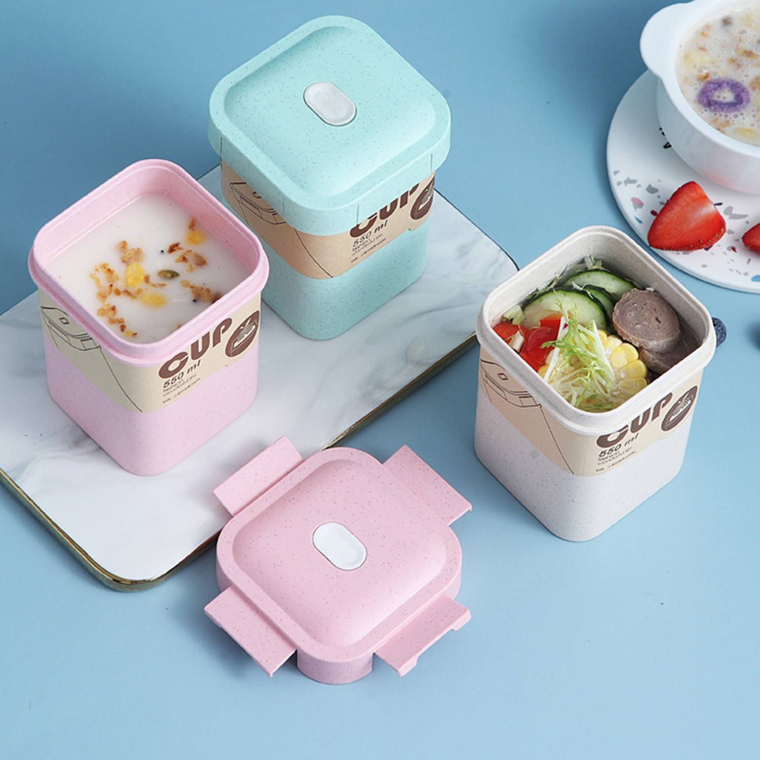 550ml小麦香汤杯燕麦