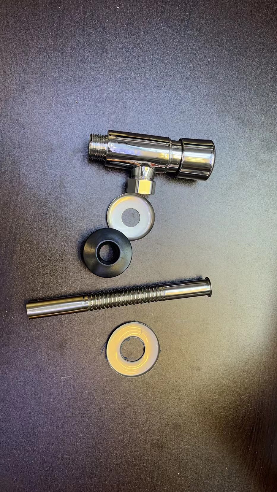 铜电镀公厕墙出水明装壁挂式小便斗三角阀小便阀