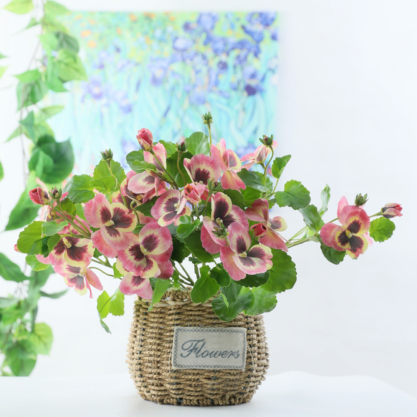 仿真花/3D胶布打印/三色堇细节图