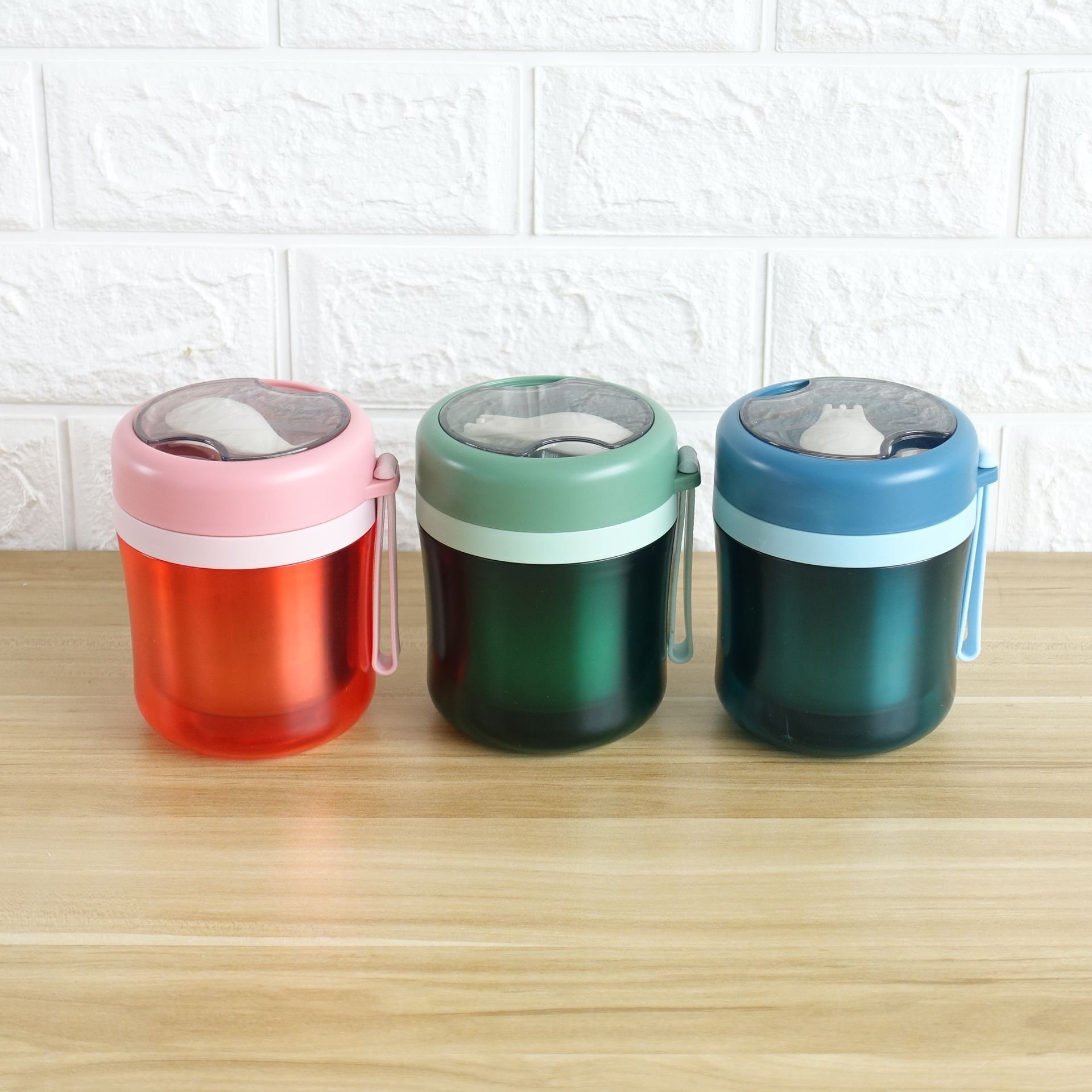 304 stainless steel inner liner detachable, heat-insulating and portable breakfast soup cup Specification image
